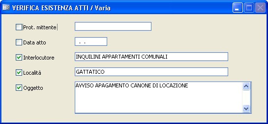 maschera verifica